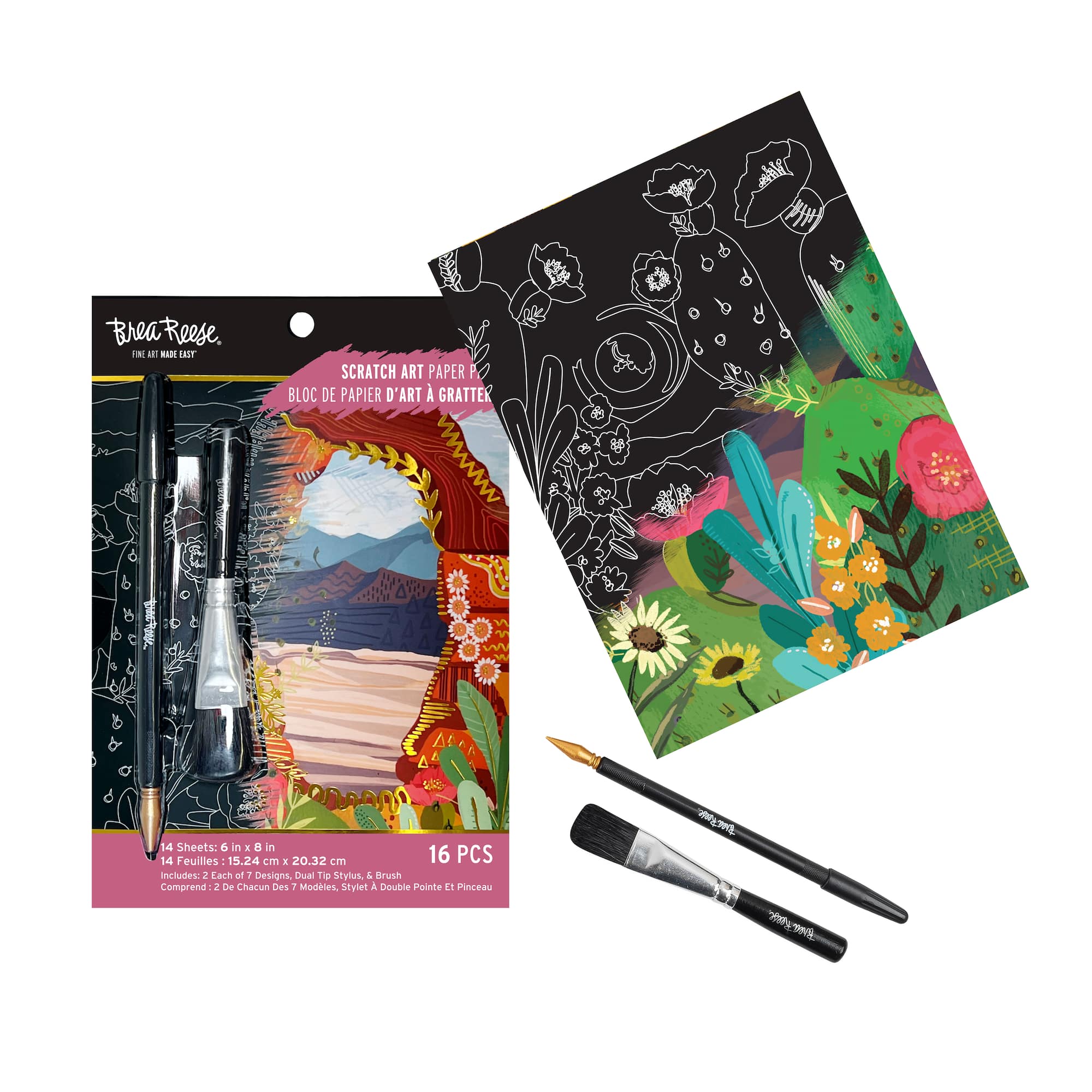 Brea Reese™ 6" x 8" Arch & Canyon Scratch Art Paper Pad